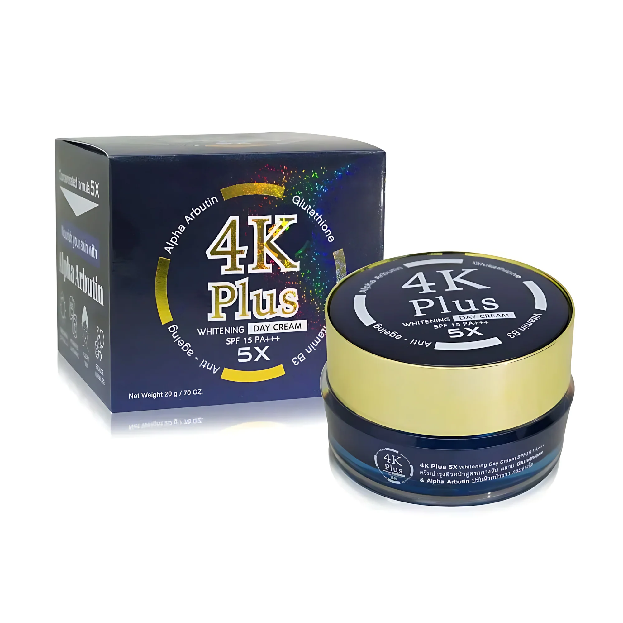 4K Plus Whitening Night Face Cream - 20g - Image 3