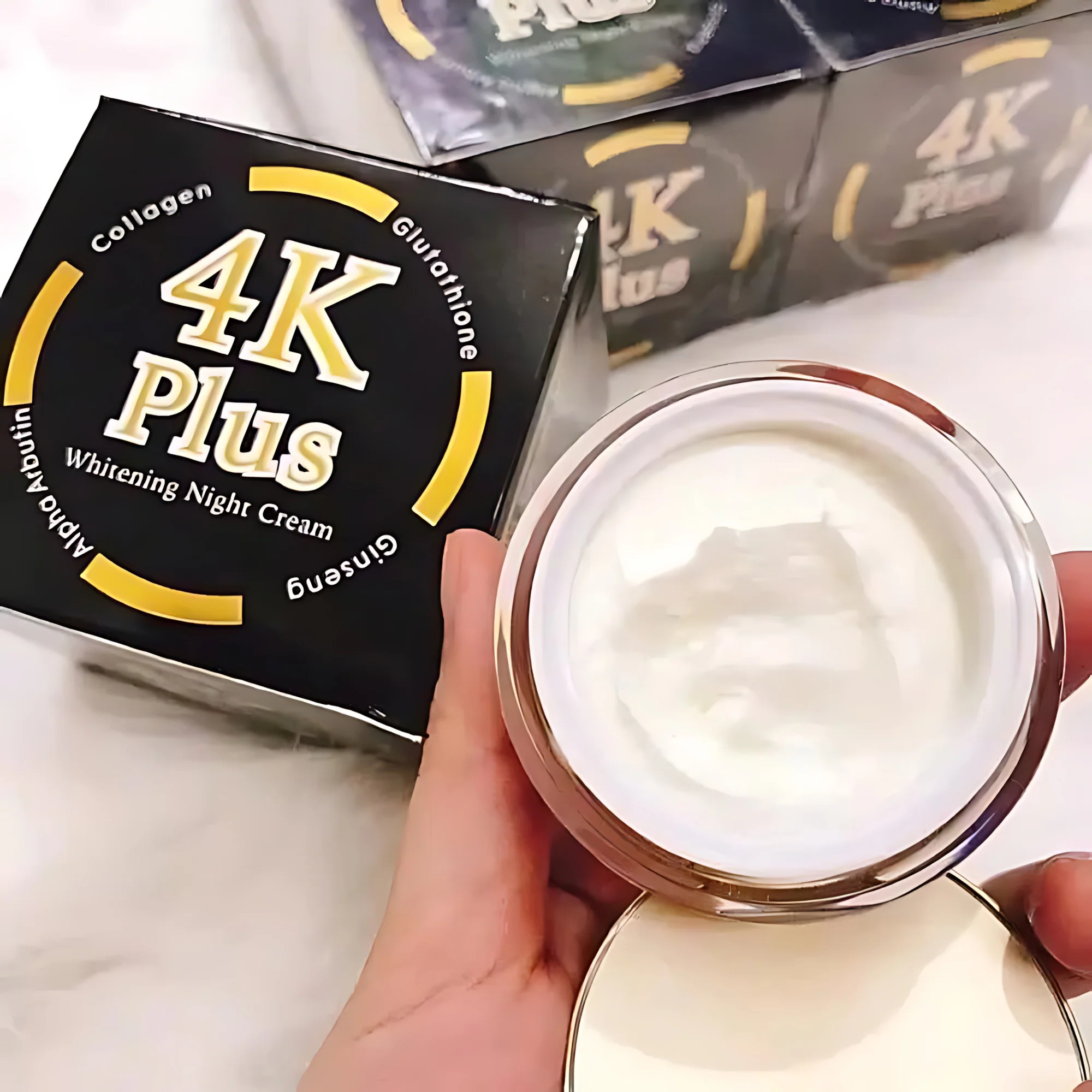 4K Plus Whitening Night Face Cream - 20g - Image 5