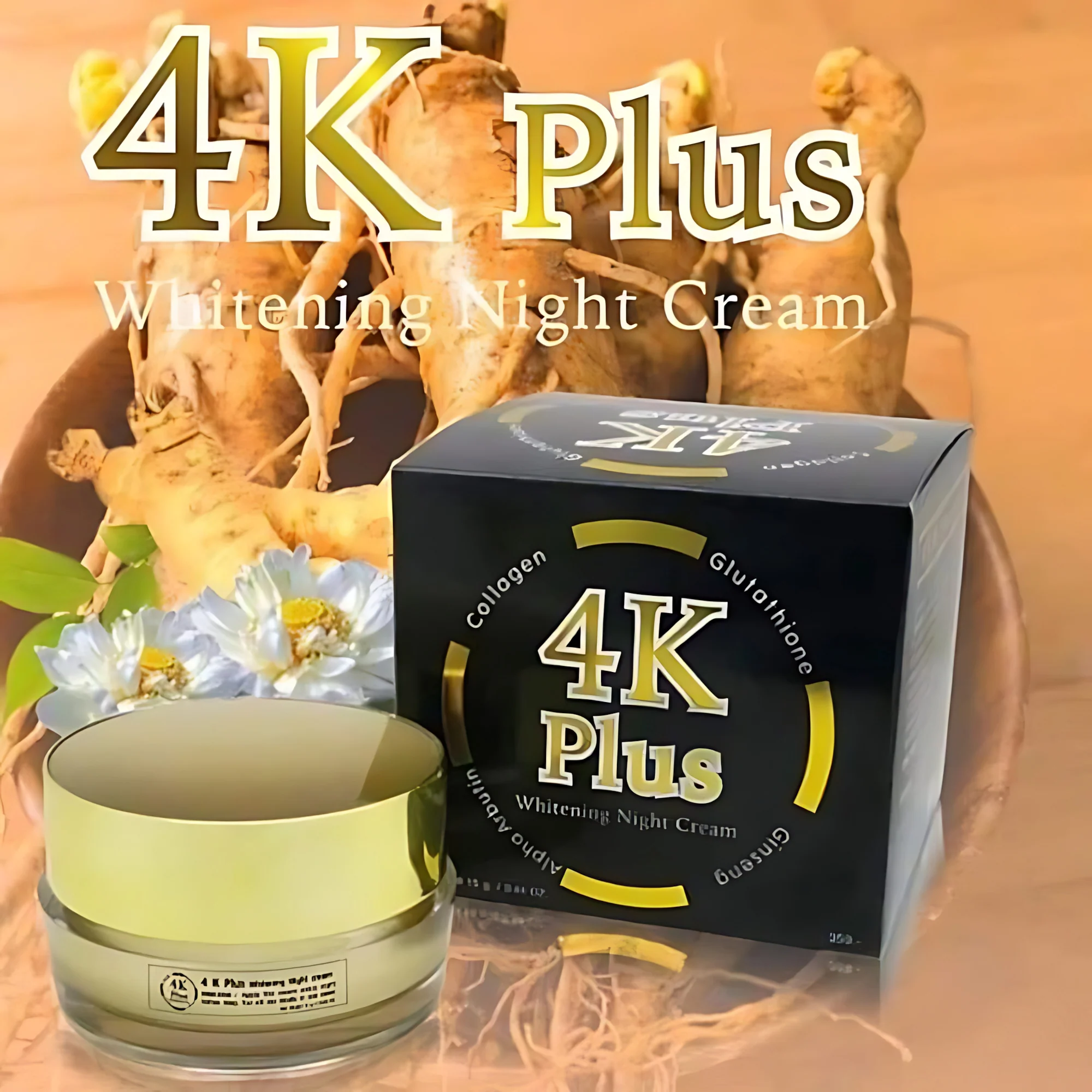 4K Plus Whitening Night Face Cream - 20g - Image 8