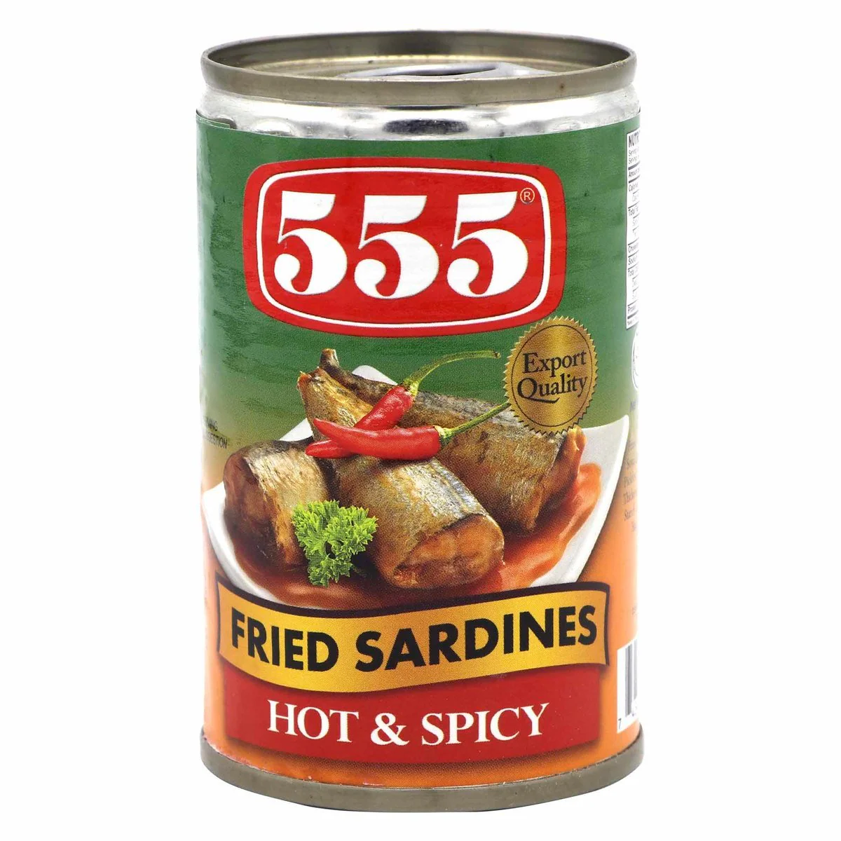 555 Fried Sardines Hot and Spicy 155gm - Image 2