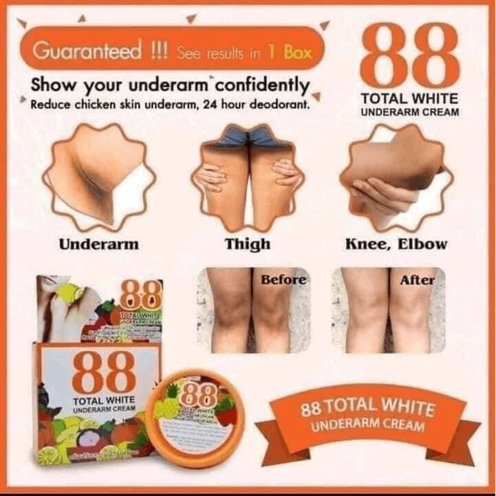 88 Total White Underarm Cream - 35g - Image 5