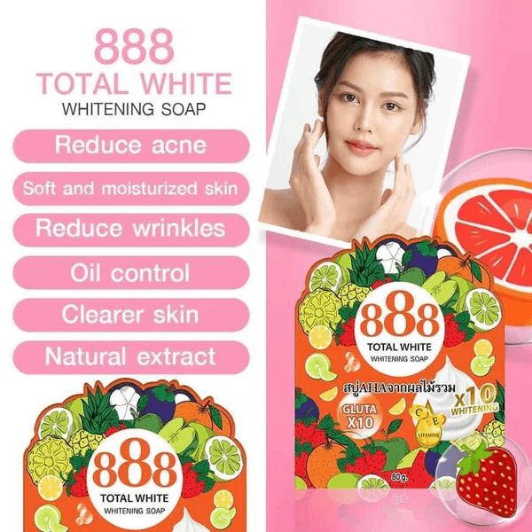 888 Total White 10X Whitening Soap - 80g - Image 10