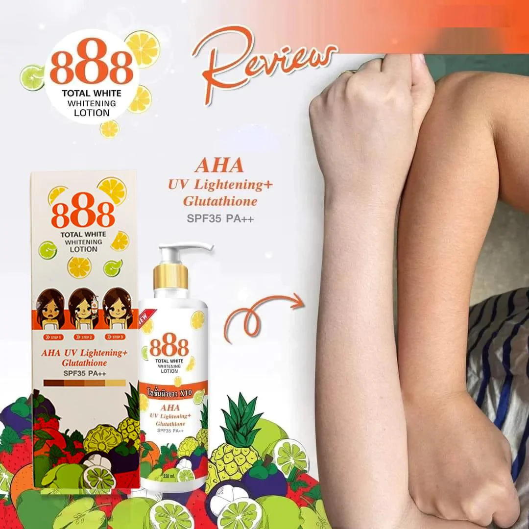 888 Total White Whitening Lotion SPF35 - 250ml - Image 4