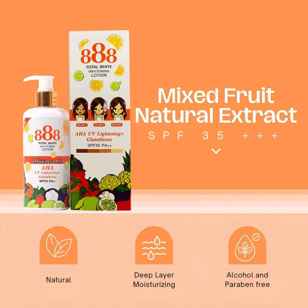 888 Total White Whitening Lotion SPF35 - 250ml - Image 5