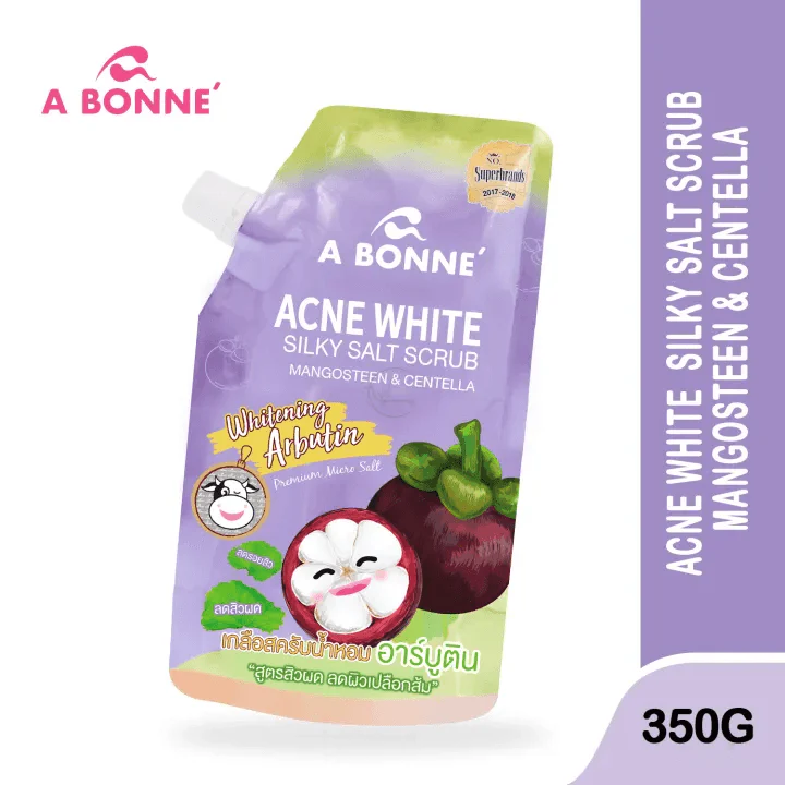 A Bonne Acne White Silky Salt Scrub Mangosteen & Centella (Thailand) - 350g