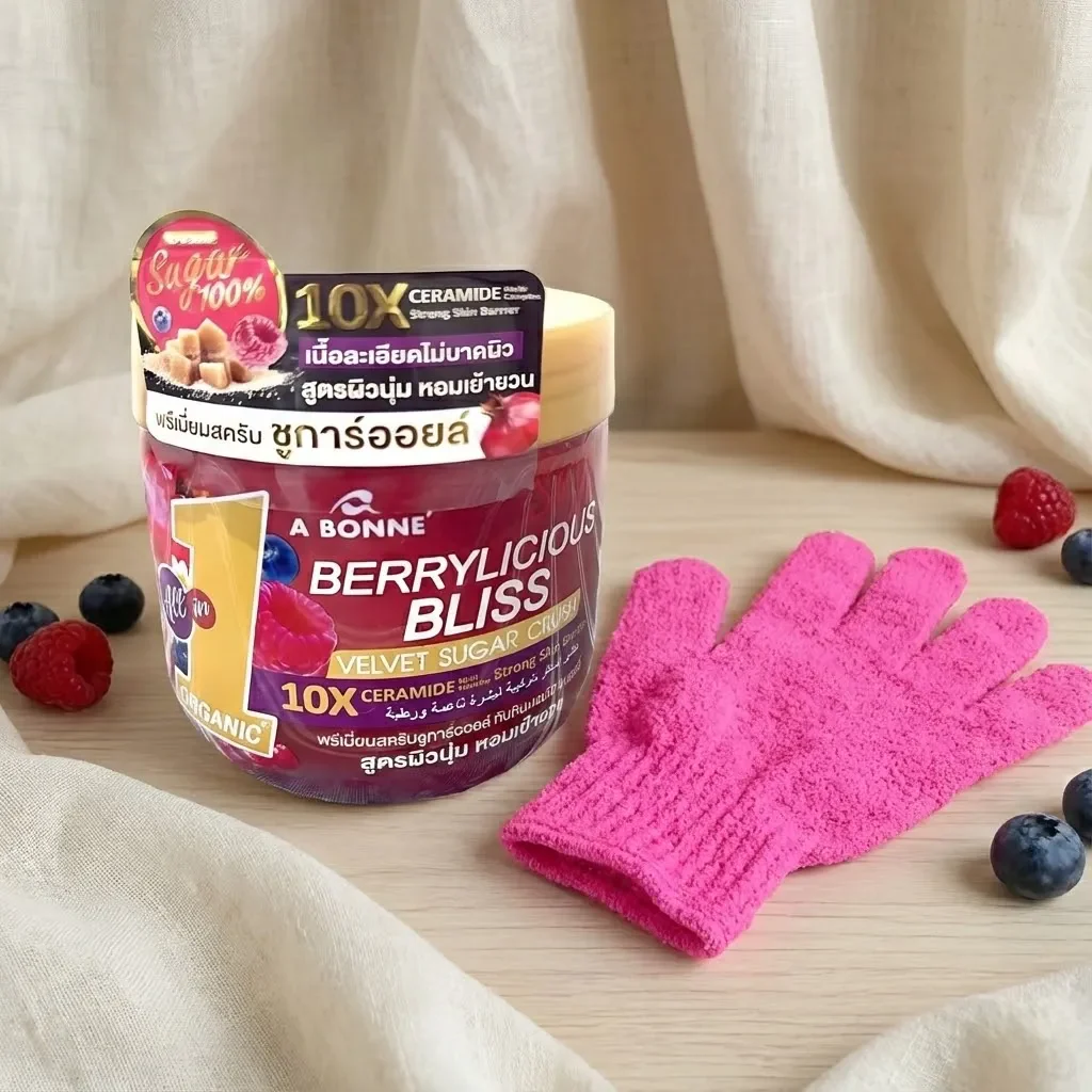 A Bonné Berrylicious Bliss Velvet Sugar Crush + FREE Finger Bath Towel Gloves - Image 3