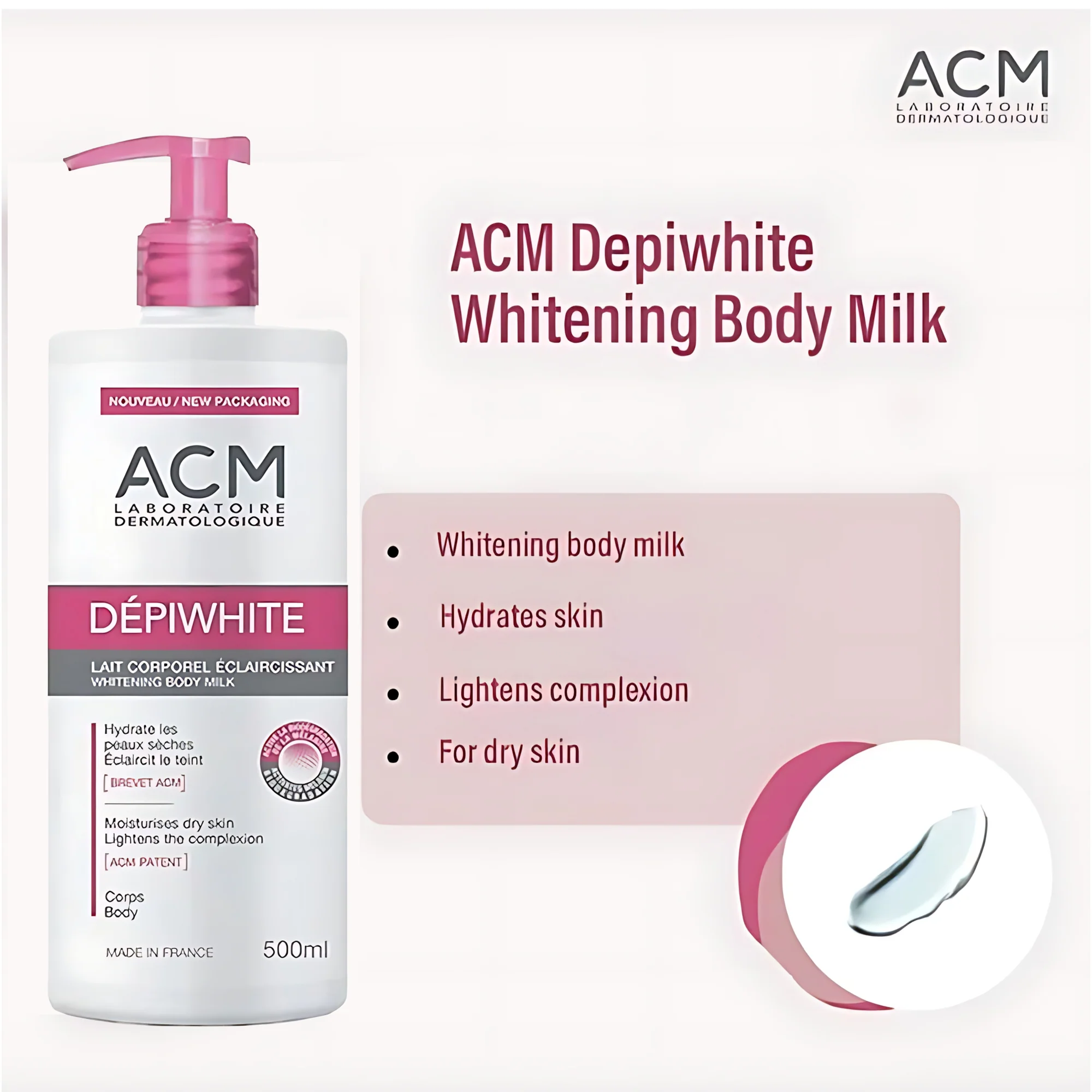 ACM Dépiwhite Whitening Body Milk – 500ml - Image 7
