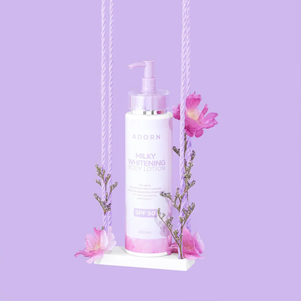 Adorn Milky Whitening Body Lotion SPF50 - 200ml - Image 5