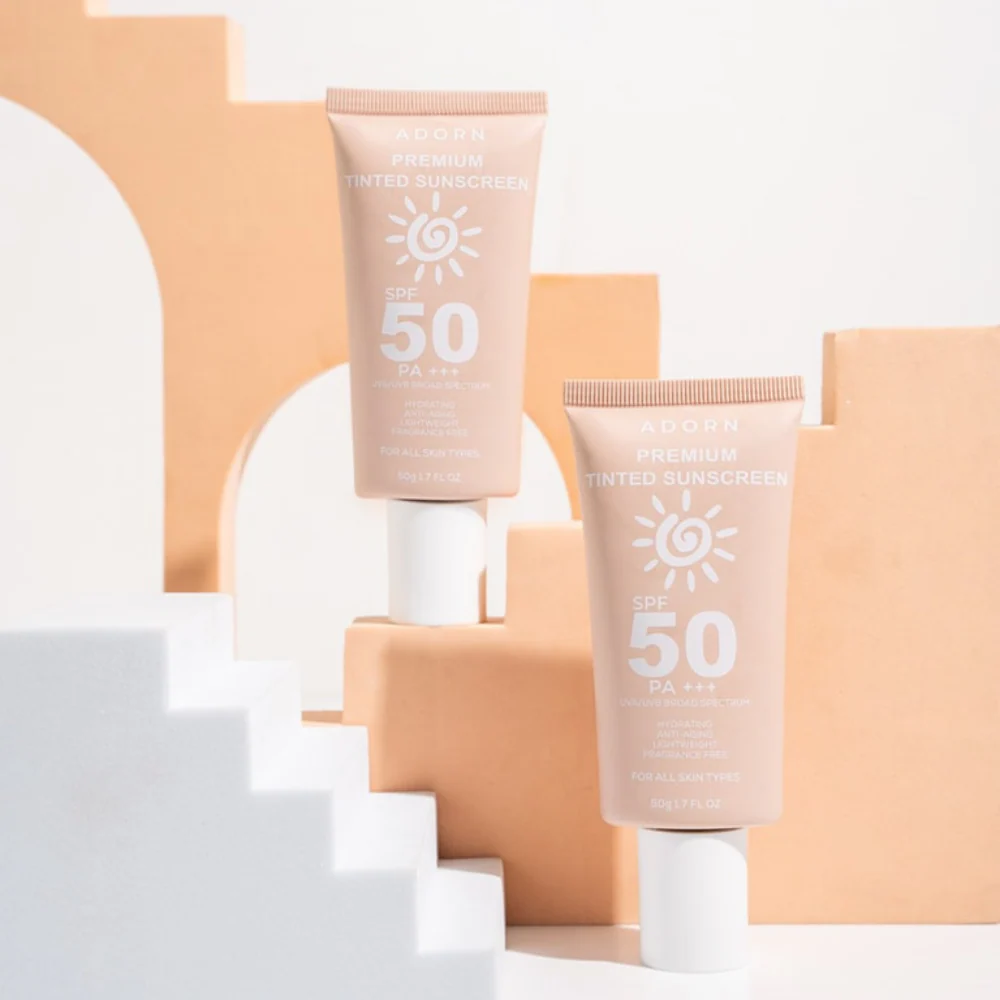 Adorn Premium Tinted Sunscreen SPF 50 PA+++ - 50g - Image 9