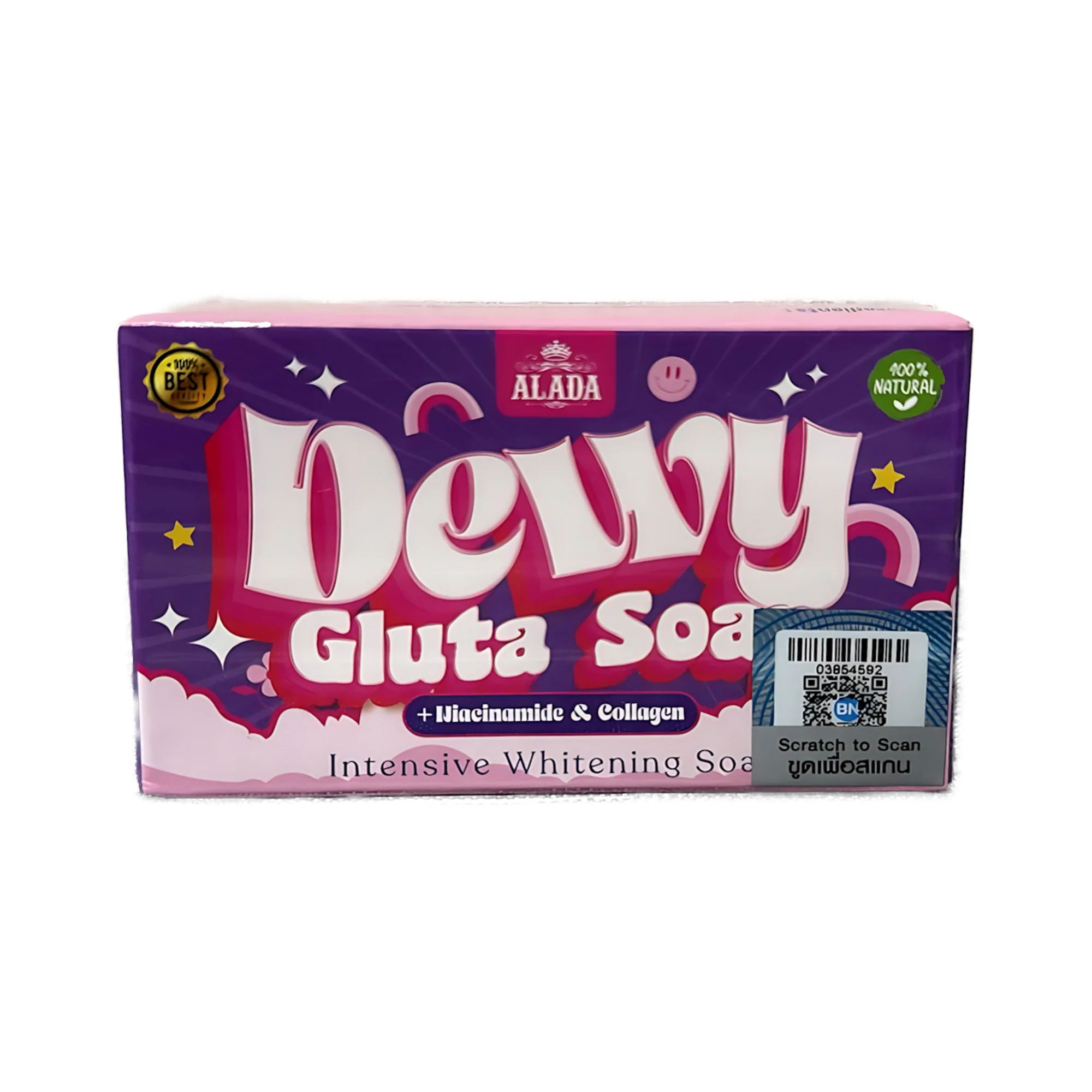 Alada Dewy Gluta Soap β Intensive Whitening with Niacinamide & Collagen β 70g - Image 3