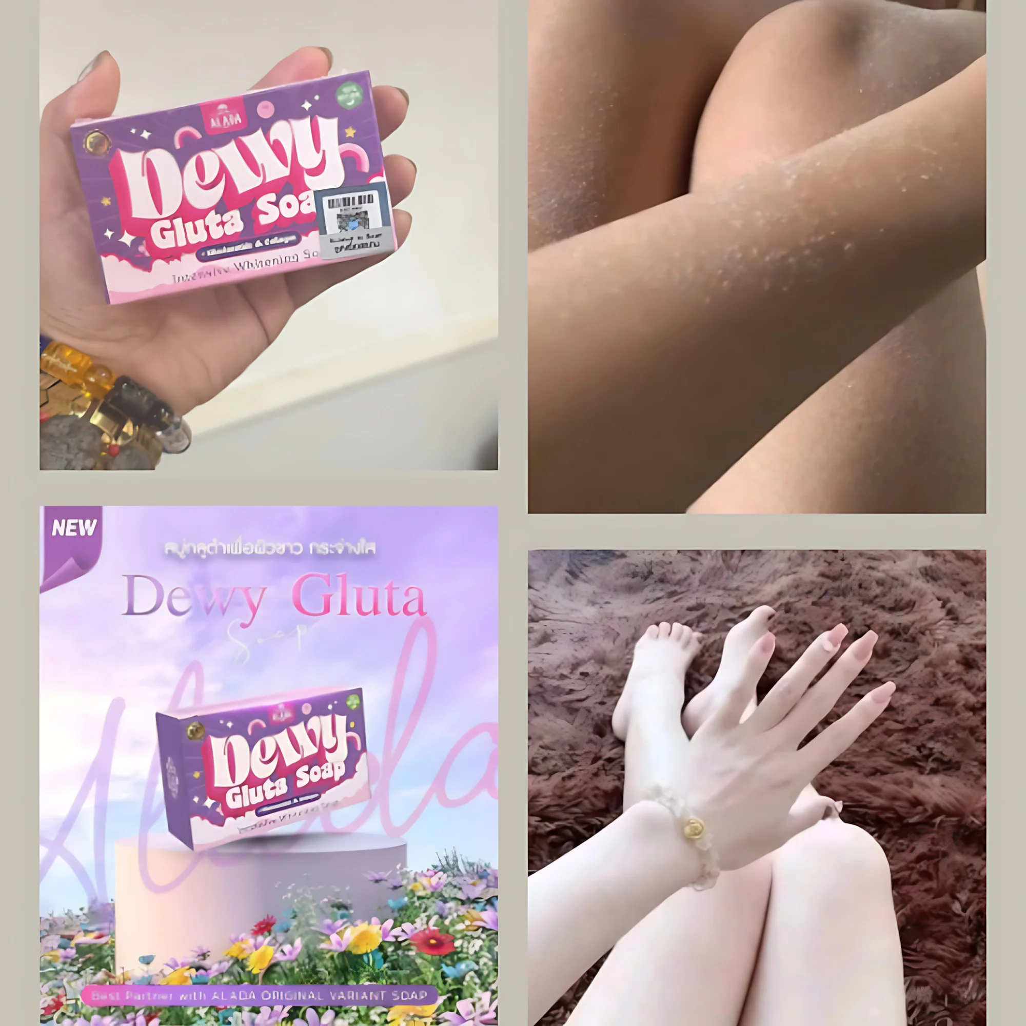 Alada Dewy Gluta Soap β Intensive Whitening with Niacinamide & Collagen β 70g - Image 7