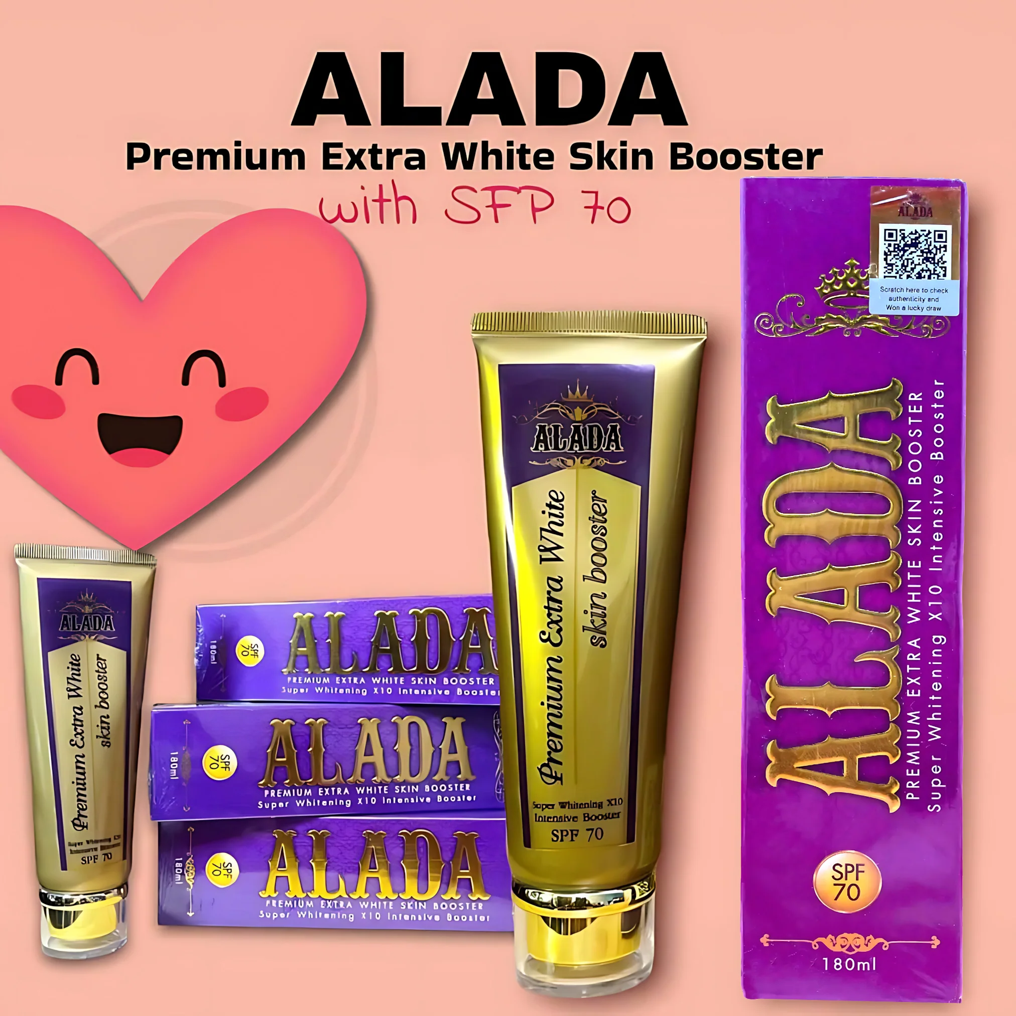 Alada Premium Extra White Skin Booster (180ml) + Alada Instant Whitening Soap(160g) Combo - Image 13