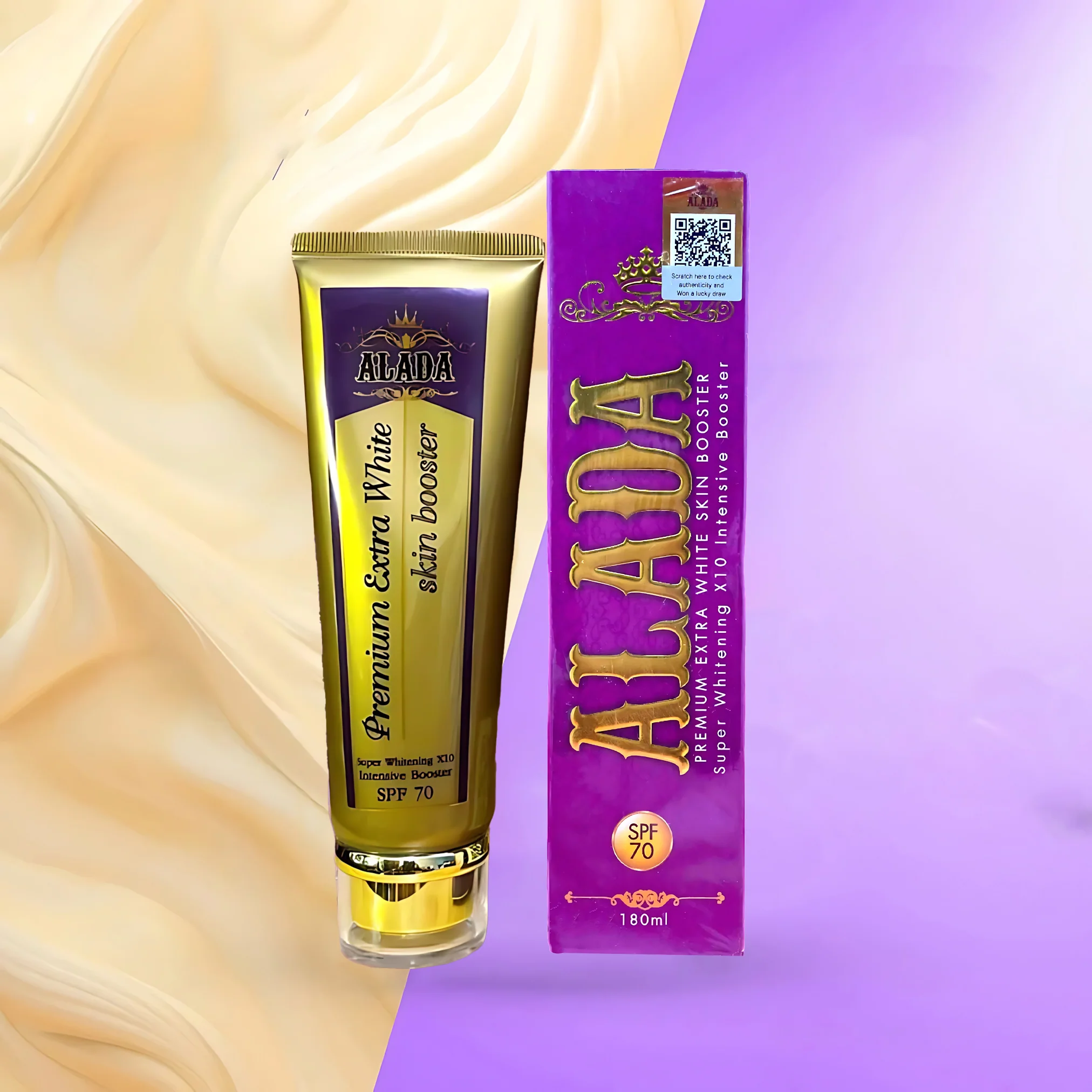 Alada Premium Extra White Skin Booster (180ml) + Alada Instant Whitening Soap(160g) Combo - Image 5