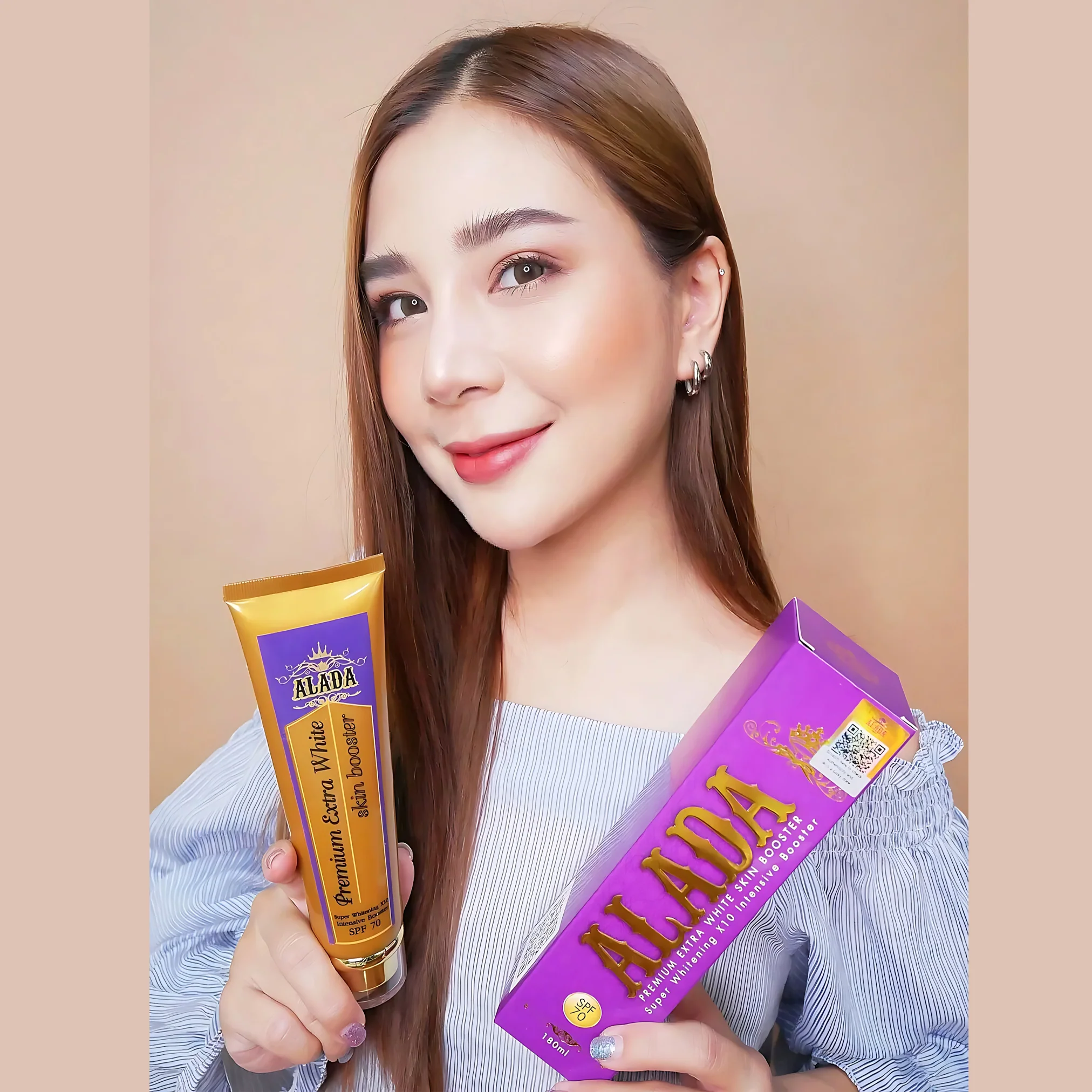 Alada Premium Extra White Skin Booster (180ml) + Alada Instant Whitening Soap(160g) Combo - Image 7