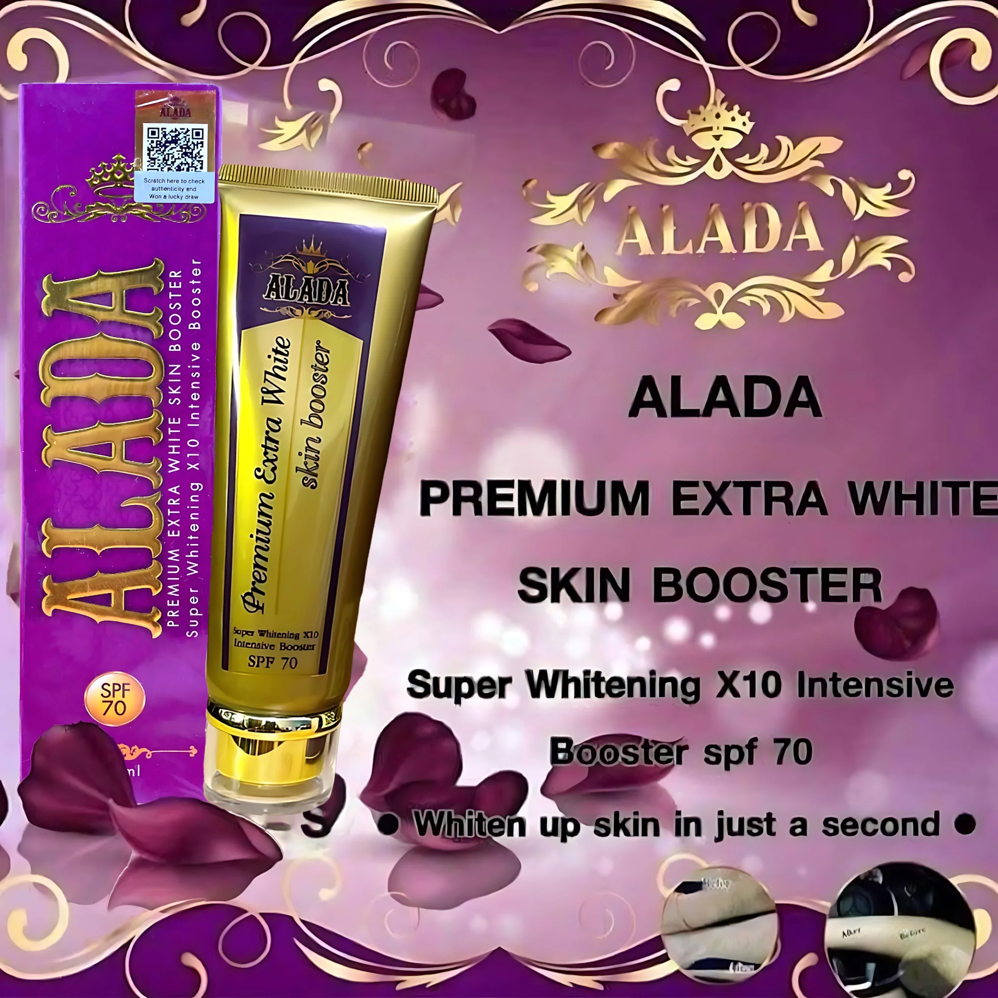 Alada Premium Extra White Skin Booster (180ml) + Alada Instant Whitening Soap(160g) Combo - Image 9