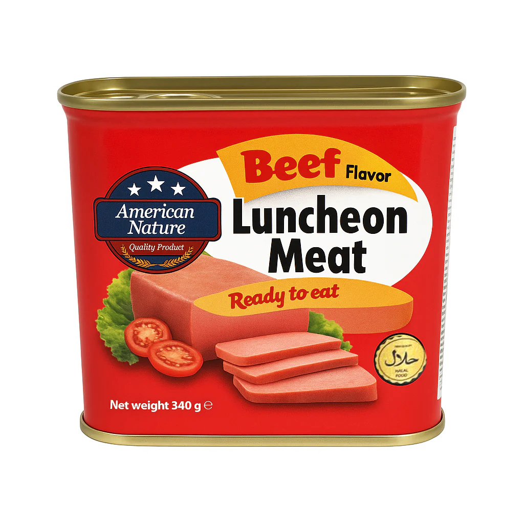 American Nature Beef Flavor Luncheon Meat β 340g