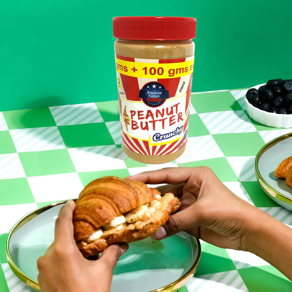 American Nature Crunchy Peanut Butter – 800g (700g + 100g Extra) - Image 5