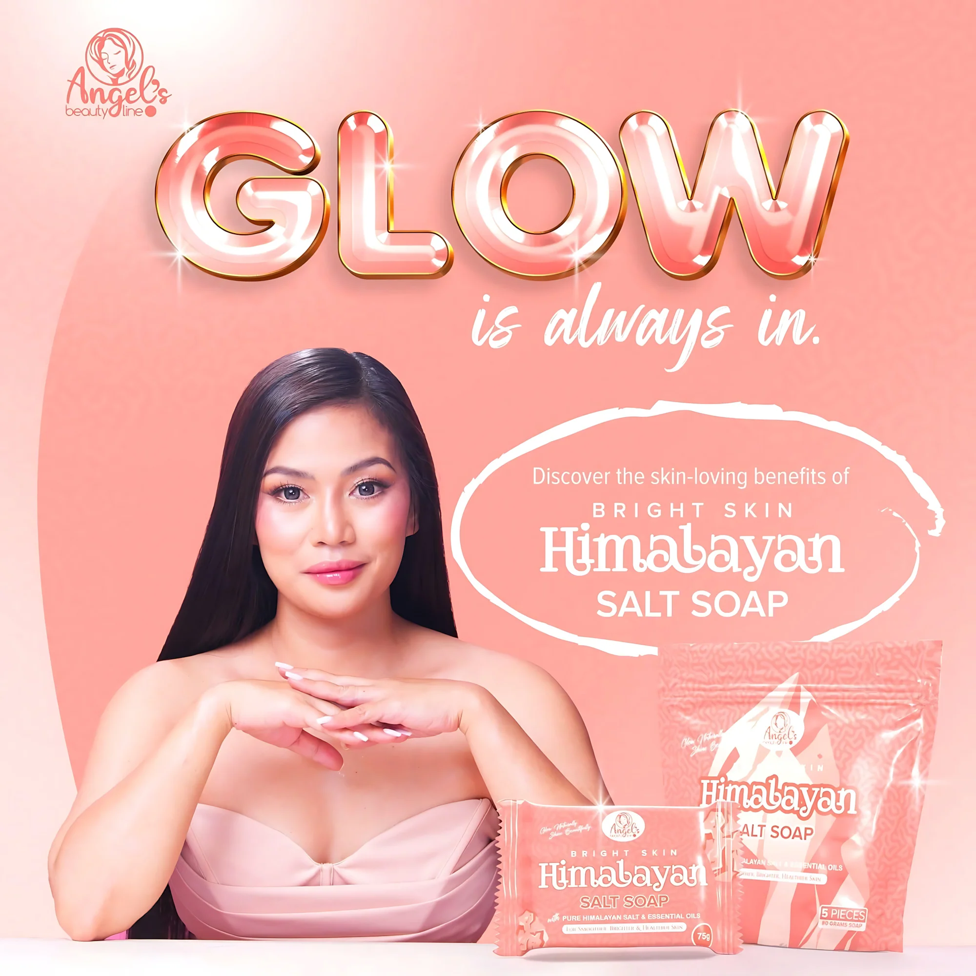 Angel’s Beautyline Bright Skin Himalayan Salt Soap – 75g - Image 4