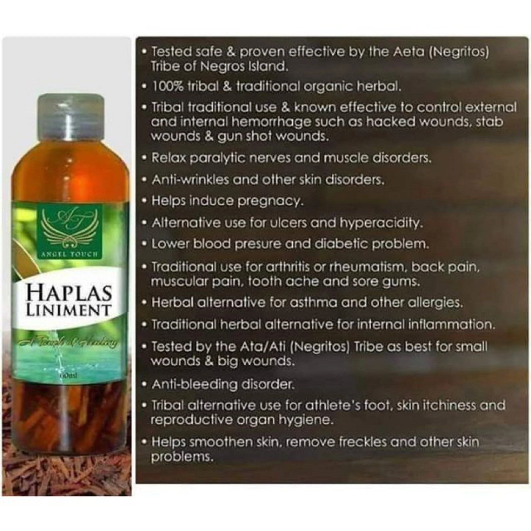 Angel Touch Haplas Liniment - 60ml - Image 4