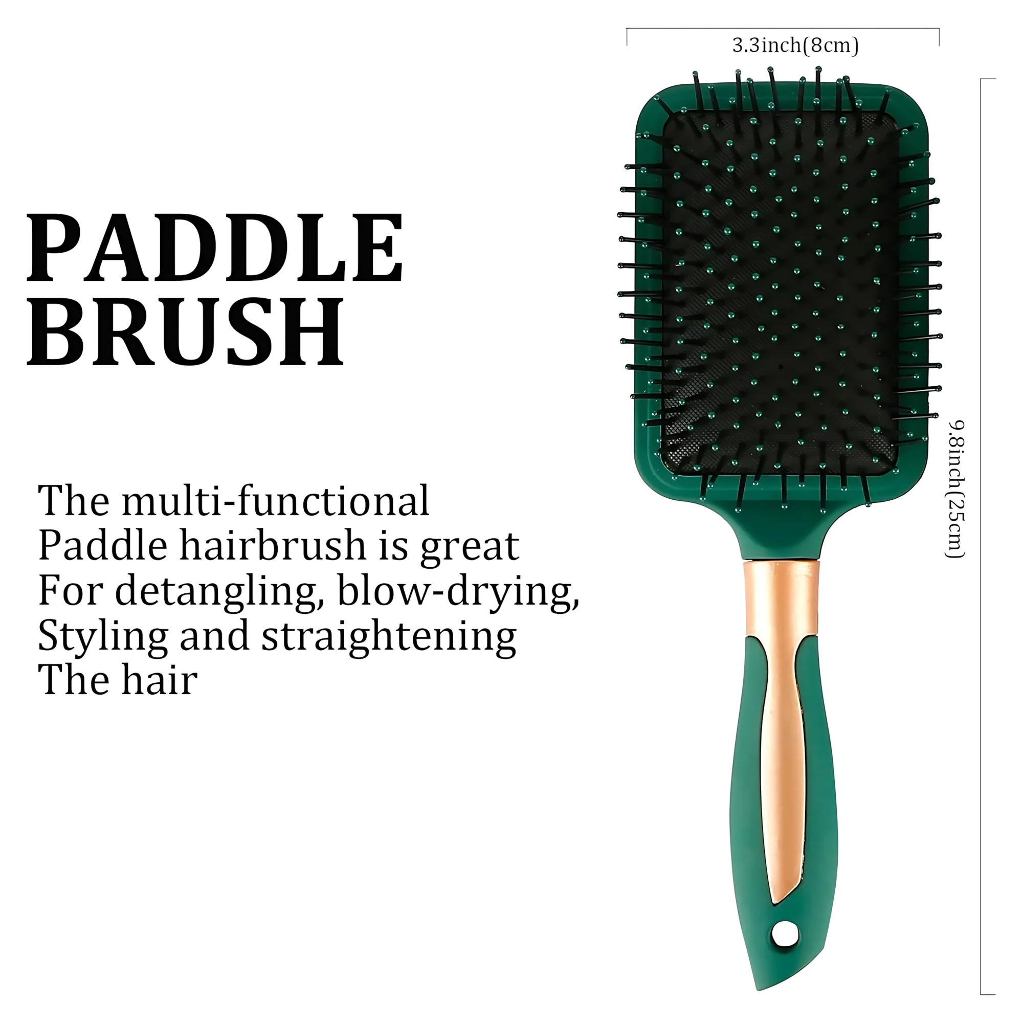 Anti-Tangle Hair Brush & Comb Set – 4 Pcs Paddle Hair Brush Kit for Wet & Dry Hair - Image 14