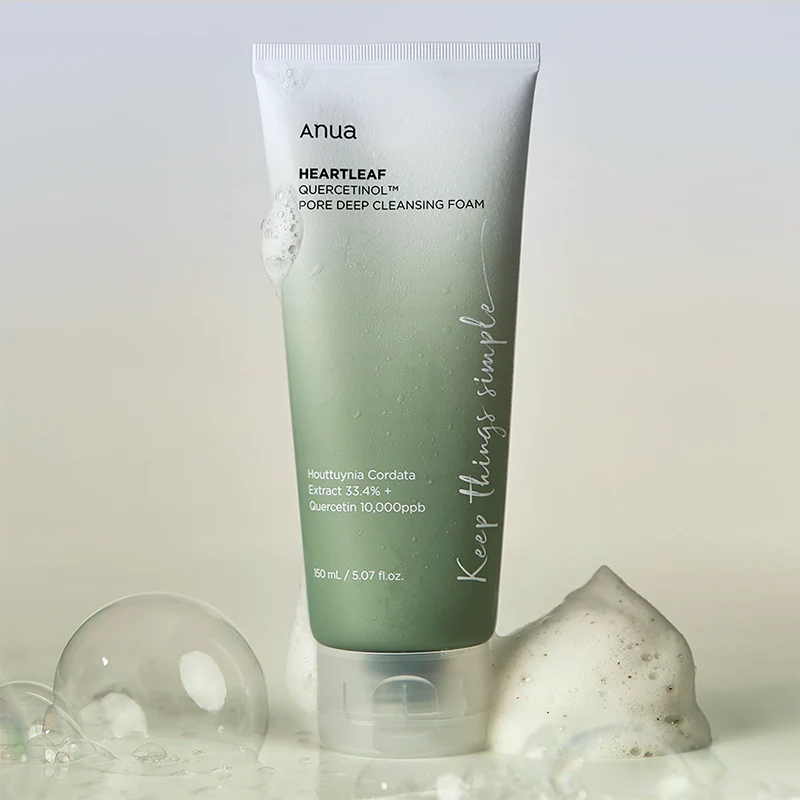Anua Heartleaf Quercetinol Pore Deep Cleansing Foam - 150ml - Image 10