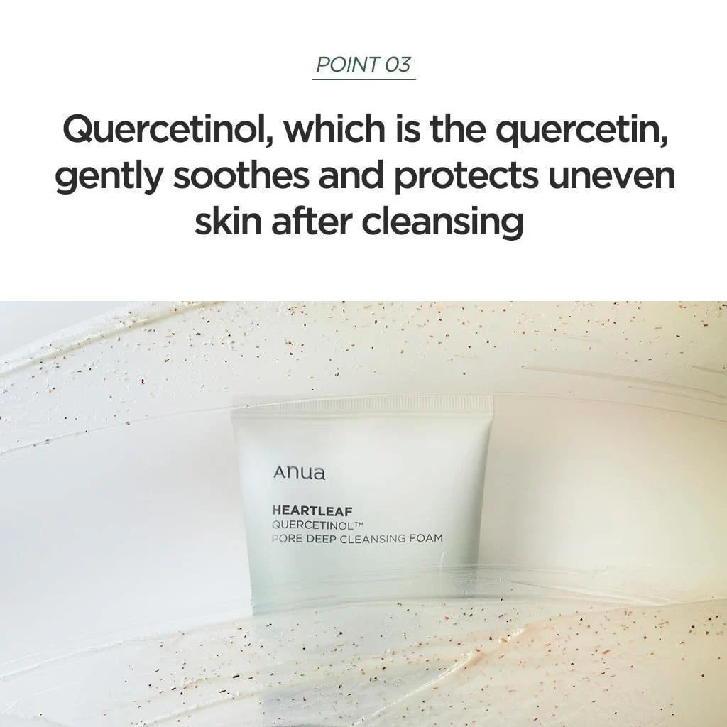 Anua Heartleaf Quercetinol Pore Deep Cleansing Foam - 150ml - Image 6