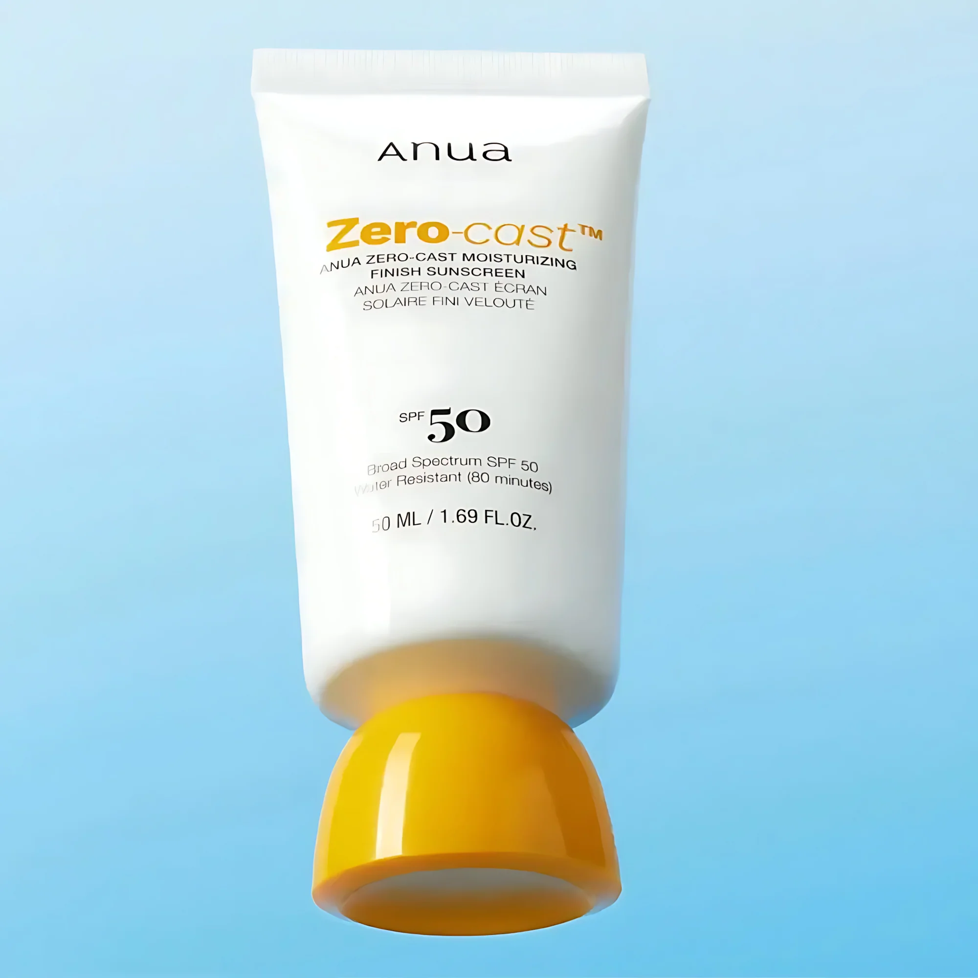 Anua Zero-Cast Moisturizing Finish Sunscreen – SPF 50+ PA++++ – 50ml - Image 2