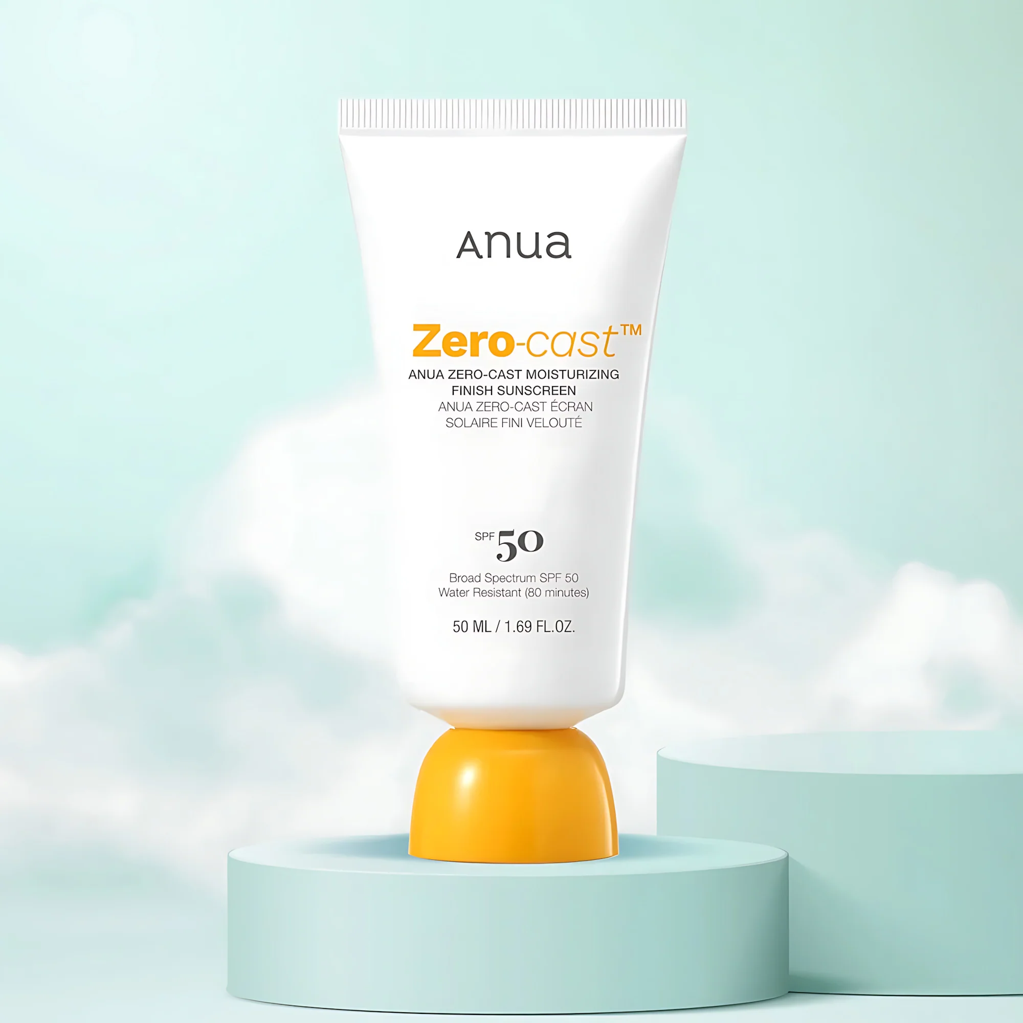 Anua Zero-Cast Moisturizing Finish Sunscreen – SPF 50+ PA++++ – 50ml - Image 5
