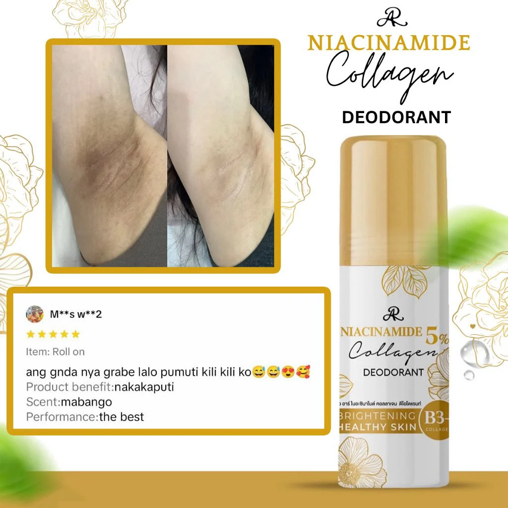 AR Niacinamide Collagen Deodorant Roll On - 75ml - Image 6