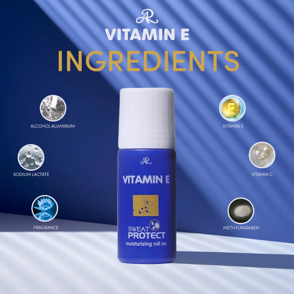 AR Vitamin E Sweat Protect Moisturizing Deodorant Roll On - 75ml - Image 2
