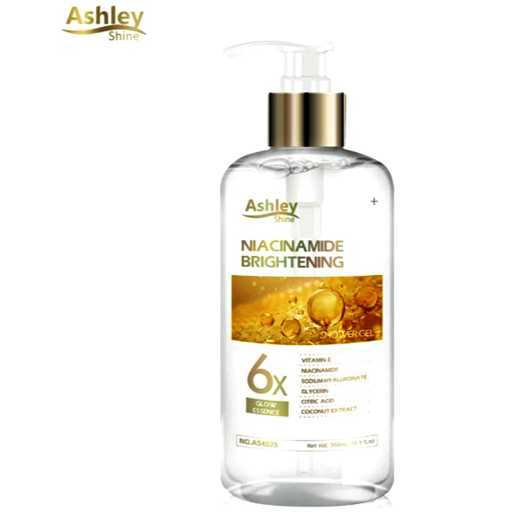 Ashley Shine Niacinamide (Brightening 6x Glow Essence Shower Gel – 500ml )+ (Ultimate Glow Serum 2 in 1 - 520ml) - Combo Offer - Image 15