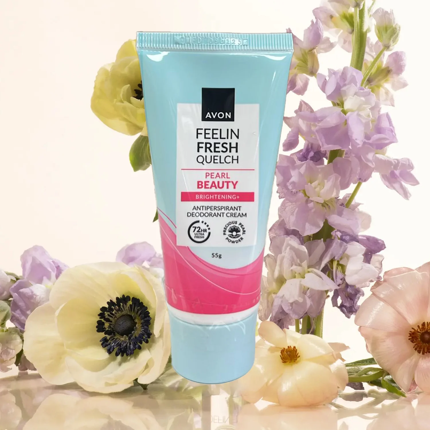 Avon Feelin Fresh Pearl Beauty Brightening+ Anti-Perspirant Deo Cream – 55g - Image 5