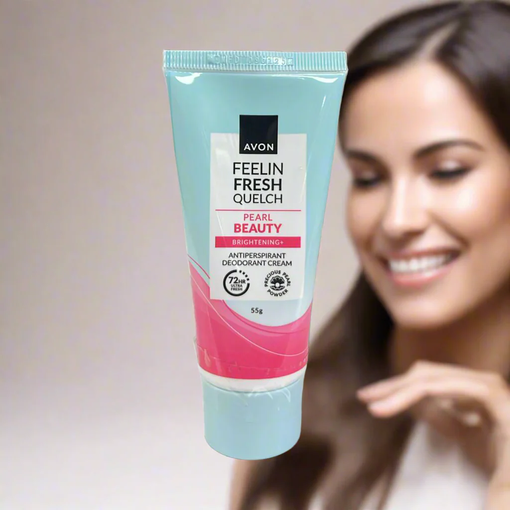 Avon Feelin Fresh Pearl Beauty Brightening+ Anti-Perspirant Deo Cream – 55g - Image 7