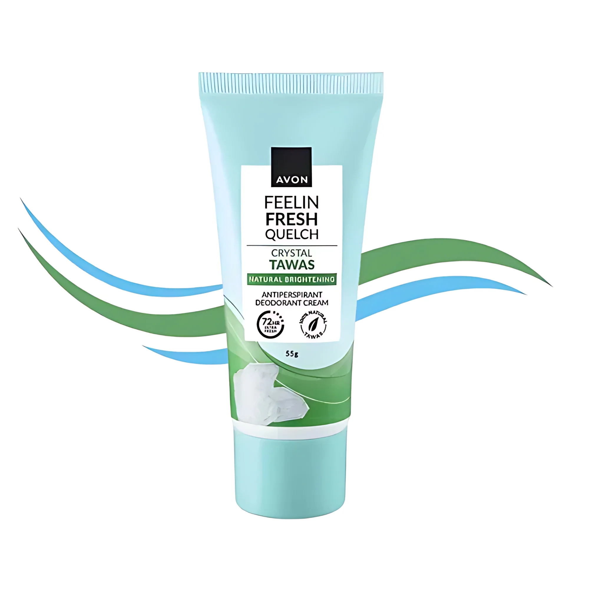 Avon Feelin Fresh Quelch Crystal Tawas Anti-Perspirant Deo Cream - 55g (1+1 Offer) - Image 4