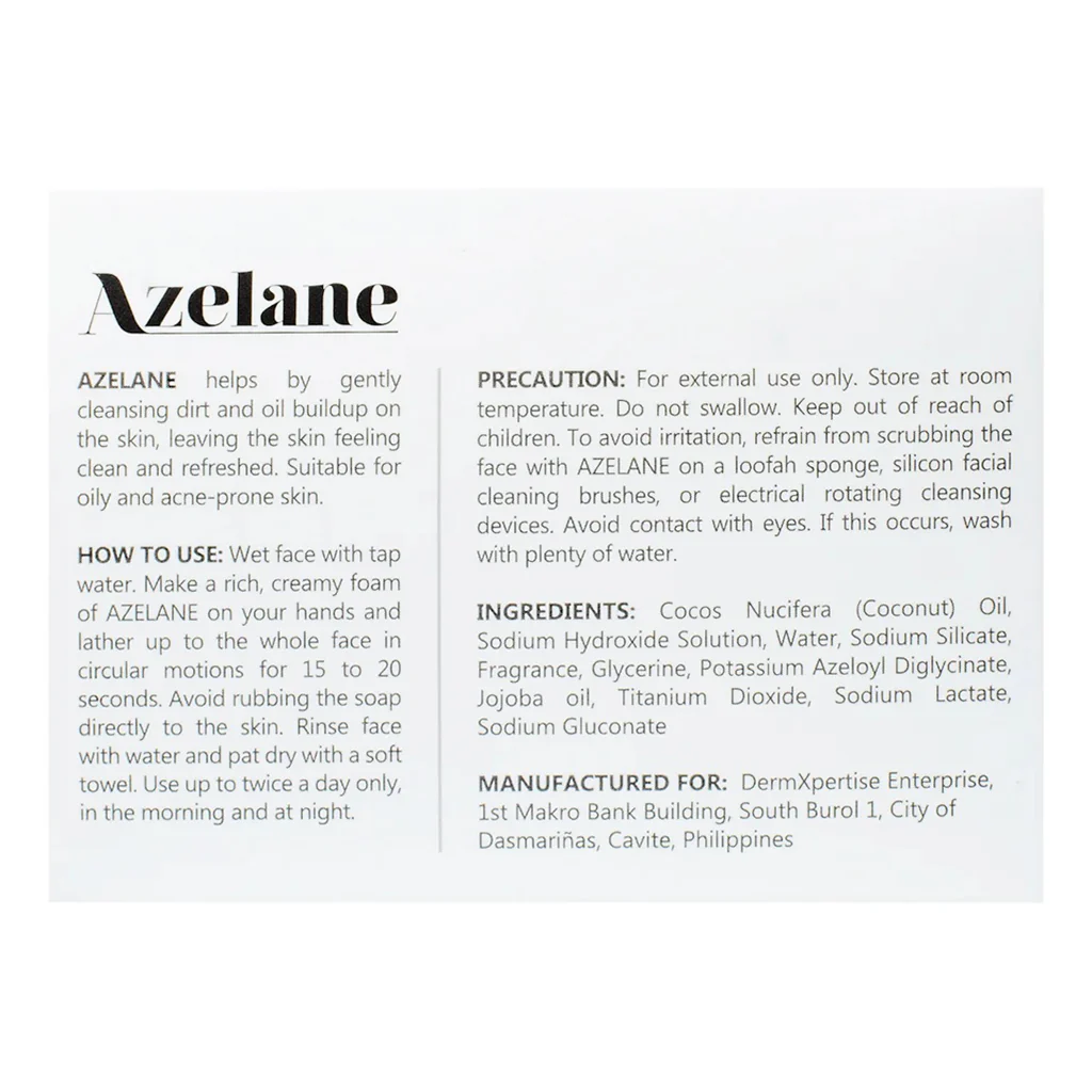 Azelane Face Soap – 100g (Acne & Oil Control Cleansing Bar) - Image 11