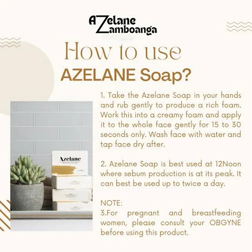 Azelane Face Soap – 100g (Acne & Oil Control Cleansing Bar) - Image 6