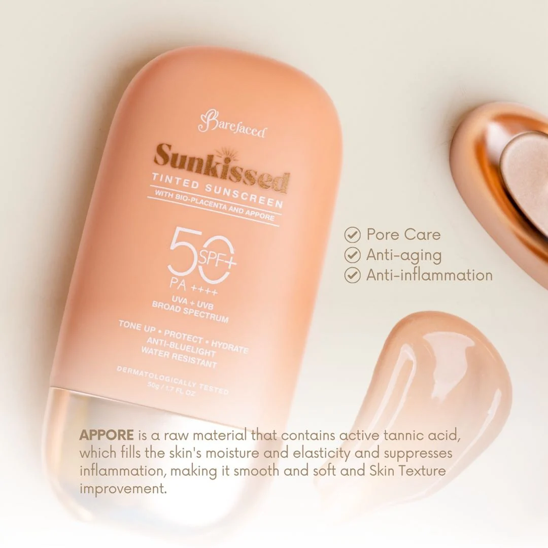 Barefaced Sunkissed Tinted Sunscreen SPF50+ PA+++ 50g - Image 3