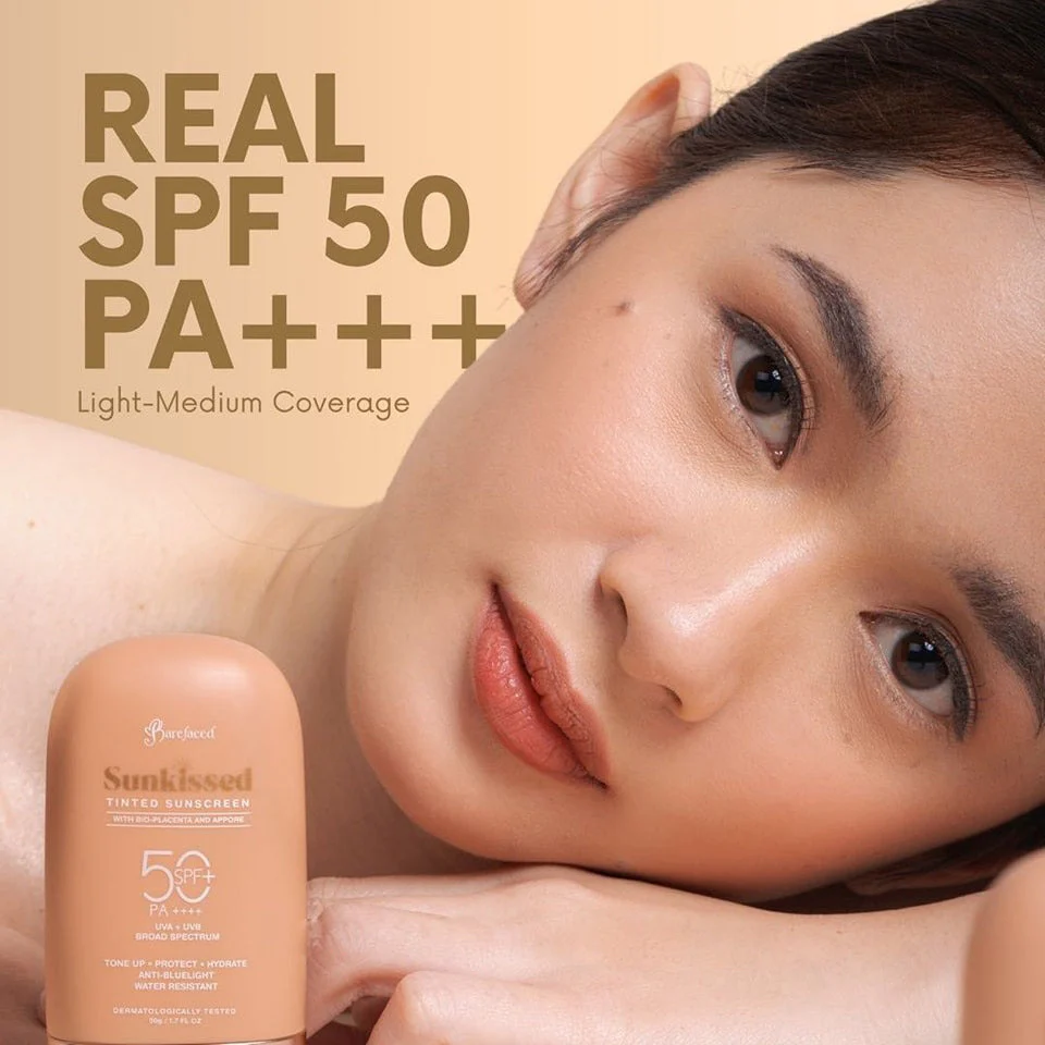 Barefaced Sunkissed Tinted Sunscreen SPF50+ PA+++ 50g - Image 9