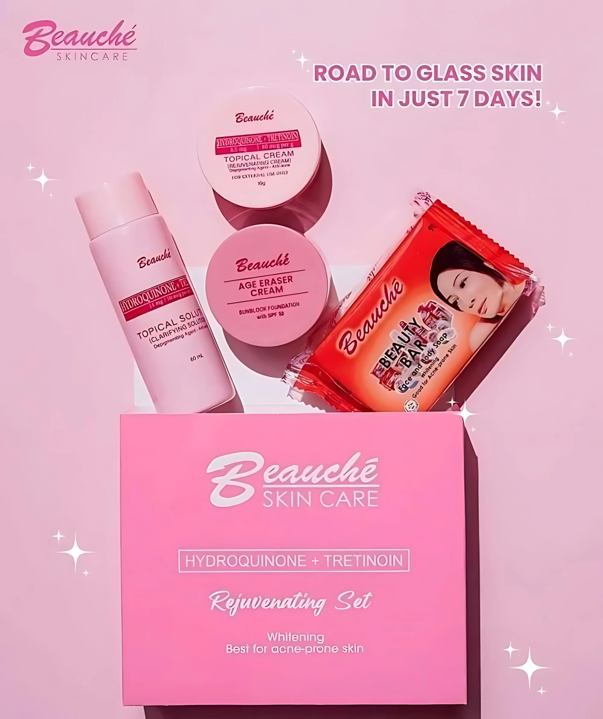 Beauche Skin Care Hydroquinone + Tretinoin Rejuvenating Set - Image 3