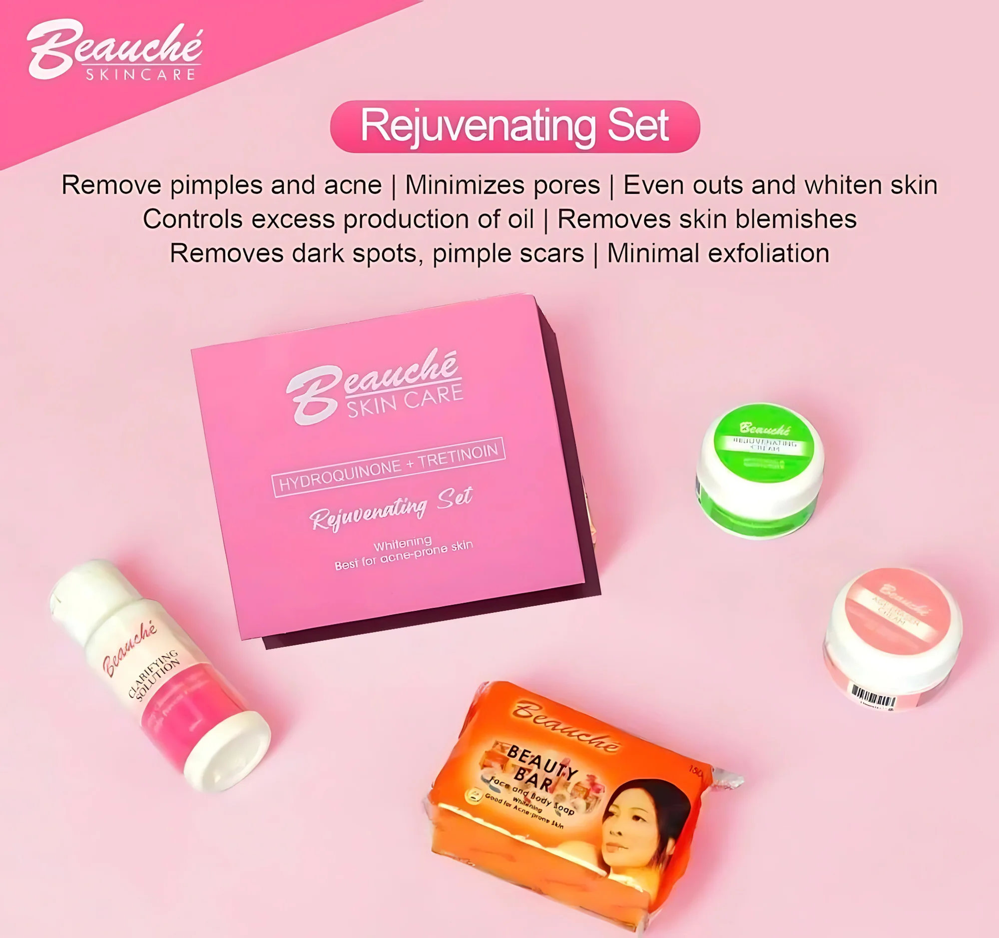 Beauche Skin Care Hydroquinone + Tretinoin Rejuvenating Set - Image 4