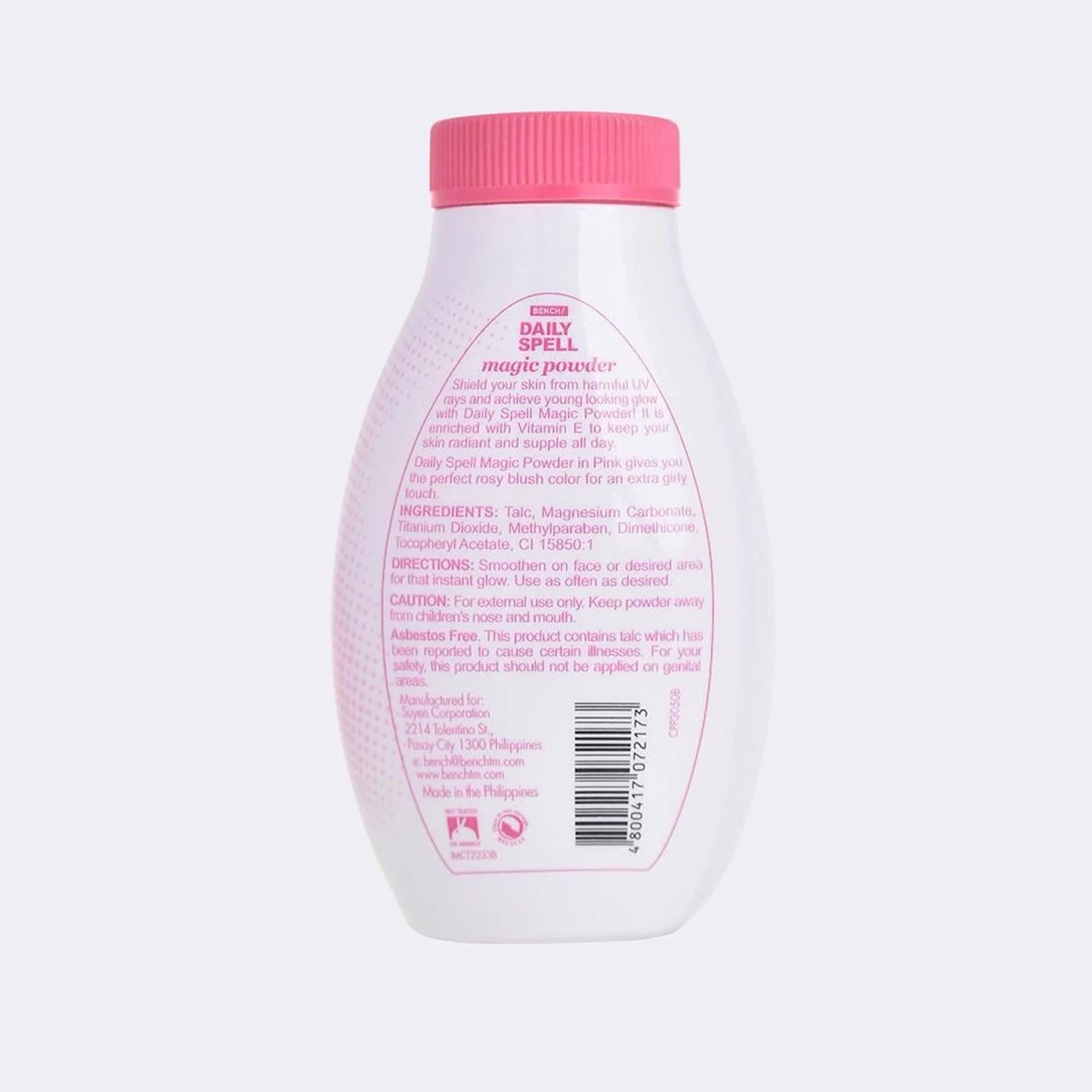 Bench Daily Spell UV Sunscreen + Vit E Magic Powder Pink - 50g - Image 3