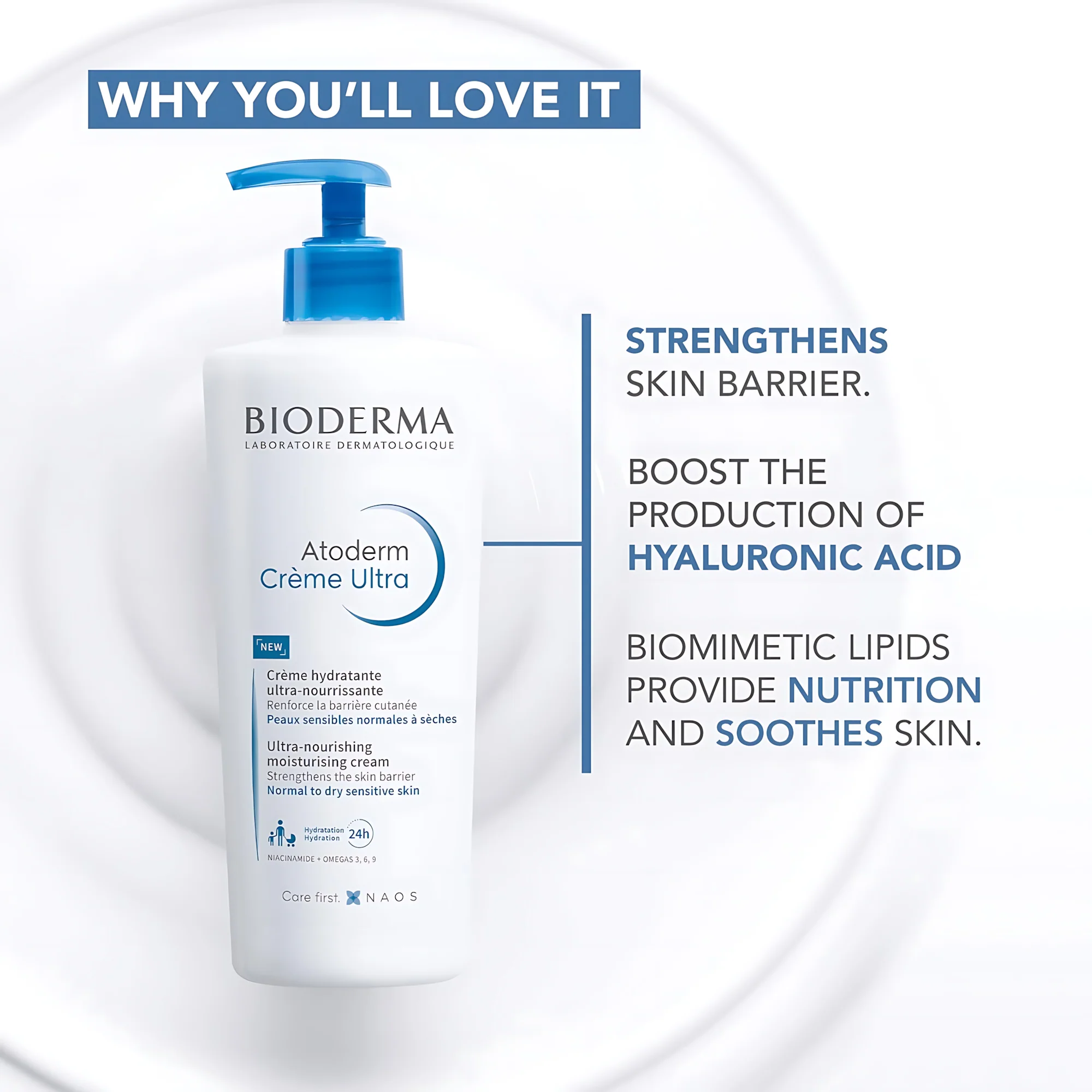 Bioderma Atoderm Crème Ultra – Ultra-Nourishing Moisturizing Cream for Face & Body (200ml) - Image 9
