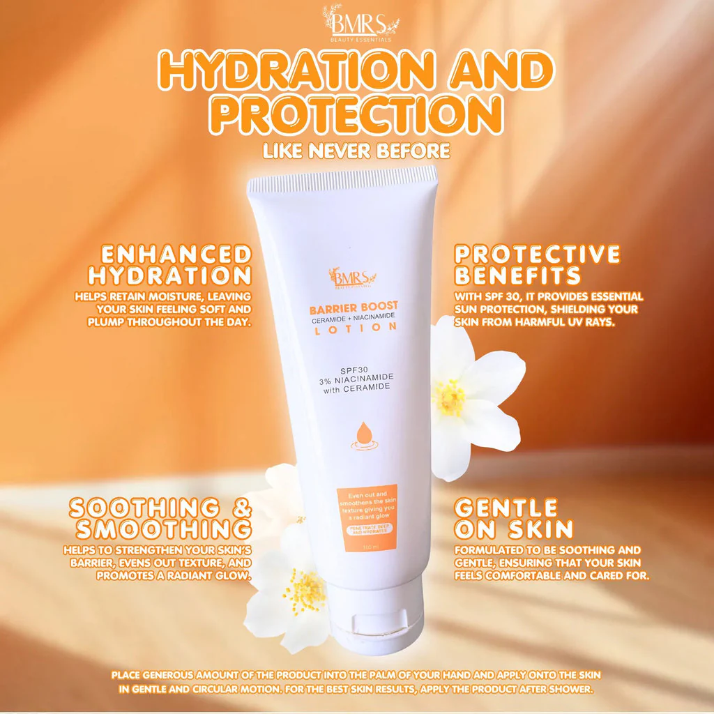 BMRS Barrier Boost Ceramide + Niacinamide Lotion – 100ml - Image 4