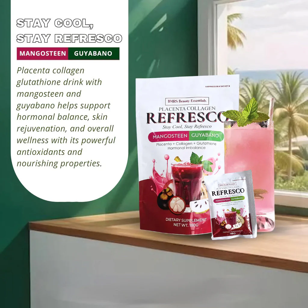 BMRS Beauty Essentials Placenta Collagen Refresco – Mangosteen Guyabano (10 × 18g) - Image 8