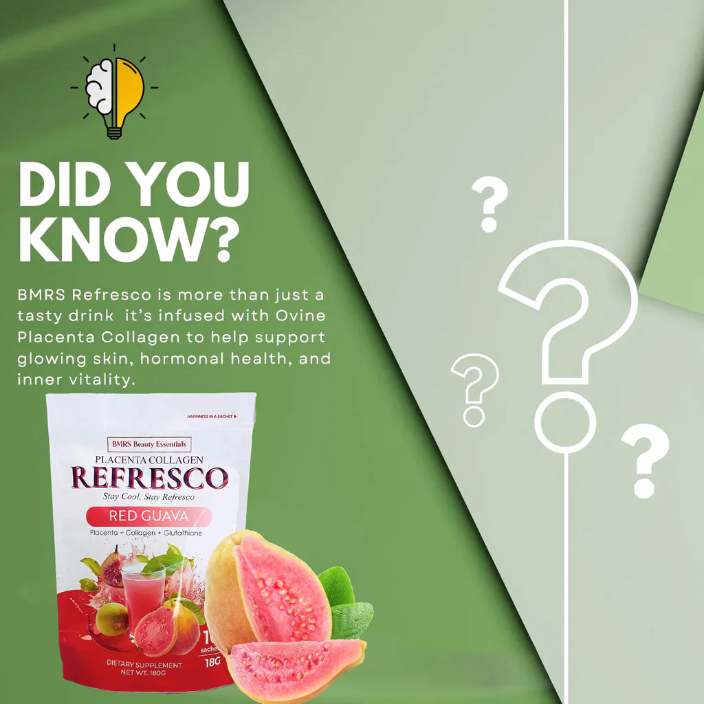BMRS Beauty Essentials Placenta Collagen Refresco – Red Guava (10 Sachets / 180g) - Image 10