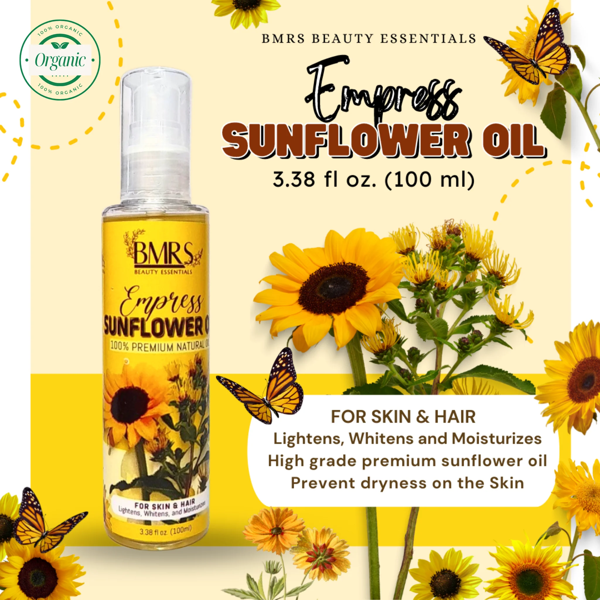 BMRS Empress Sunflower Oil - 100ml - Image 2