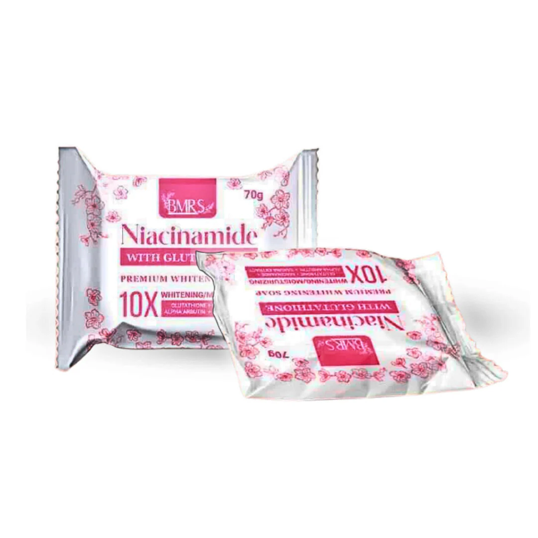 BMRS Niacinamide Soap 10x Whitening With Glutathione - 70g - Image 3