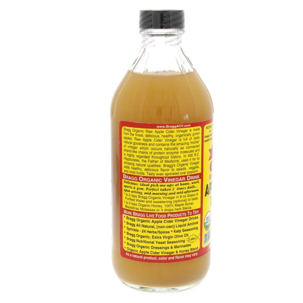 Bragg Organic Raw Apple Cider Vinegar 473ml - Image 3