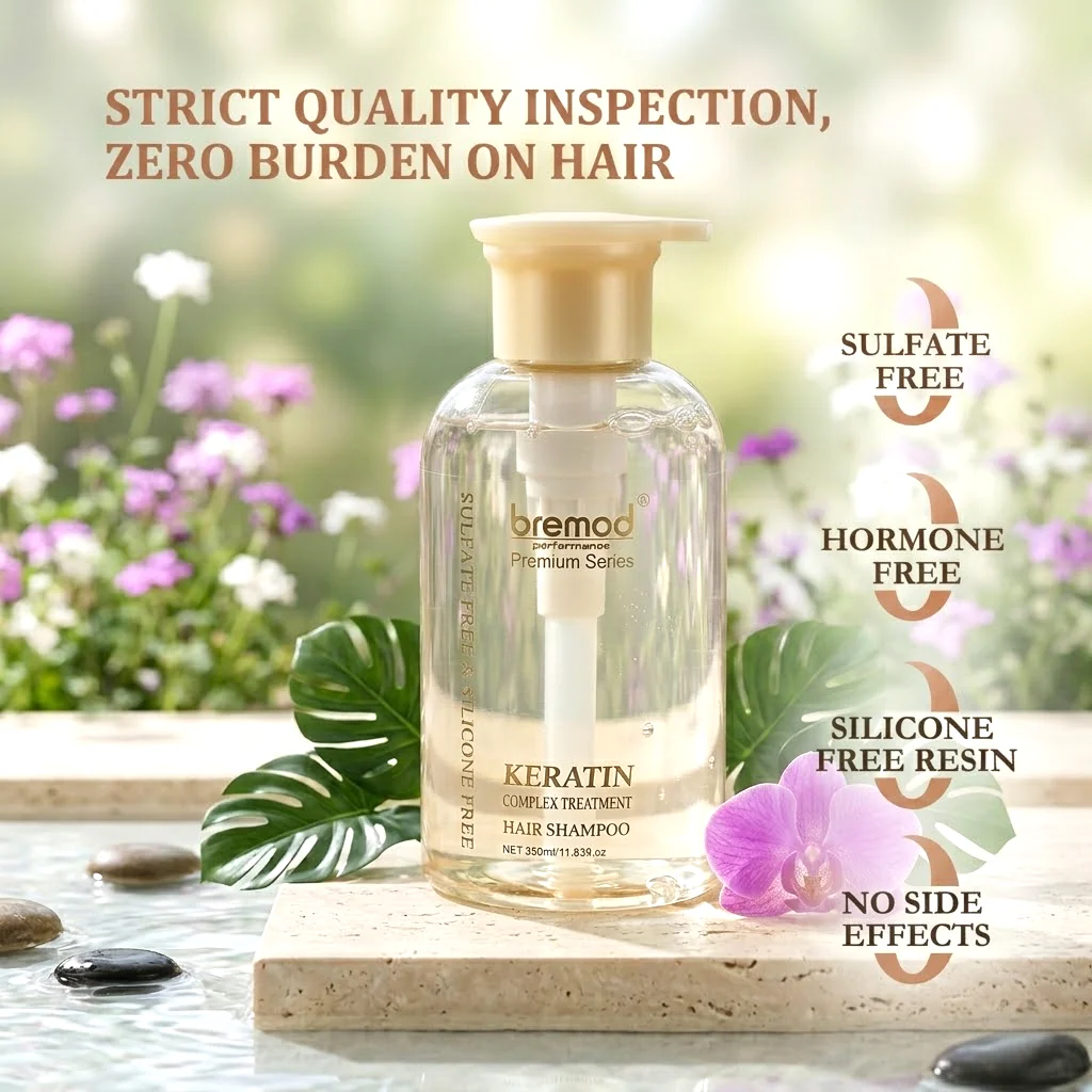 Bremod Premium Series Keratin Complex Treatment Hair Shampoo – 350ml - Image 6