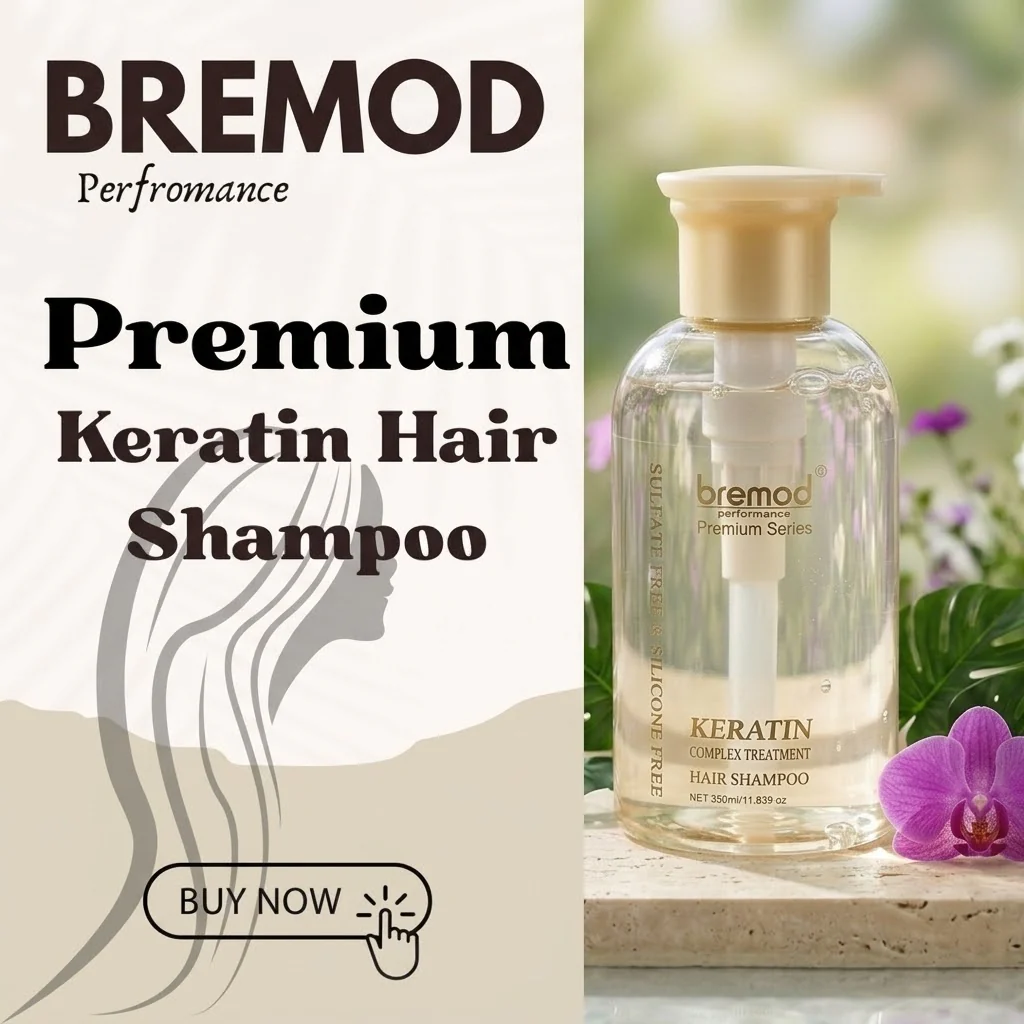 Bremod Premium Series Keratin Complex Treatment Hair Shampoo – 350ml - Image 10
